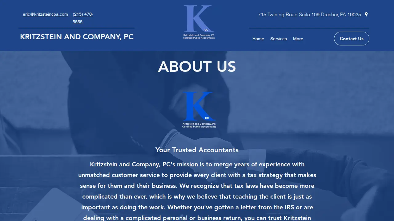 Kritzstein and Company, PC page