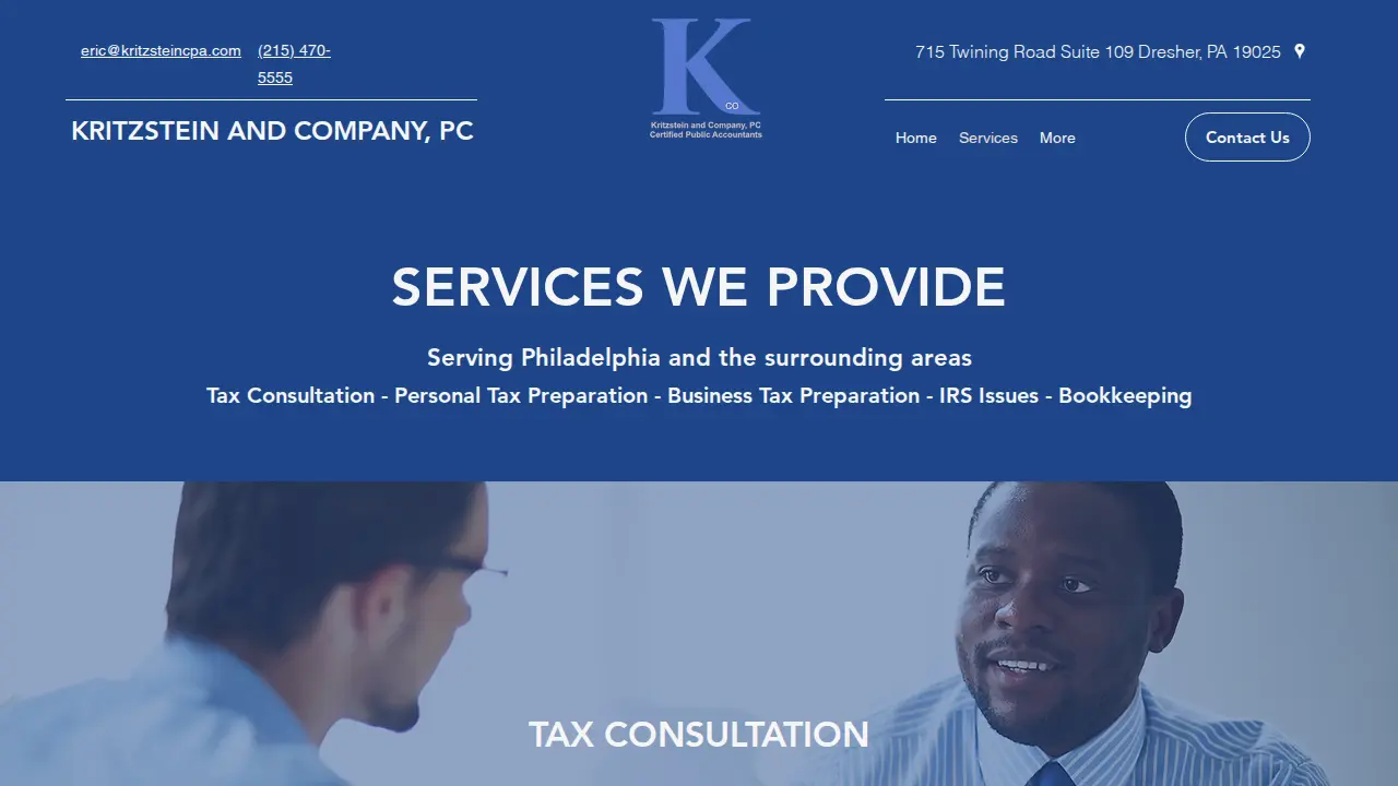 Kritzstein and Company, PC page