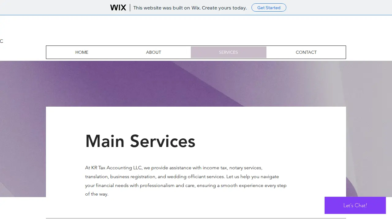 KR Tax Accounting LLC page