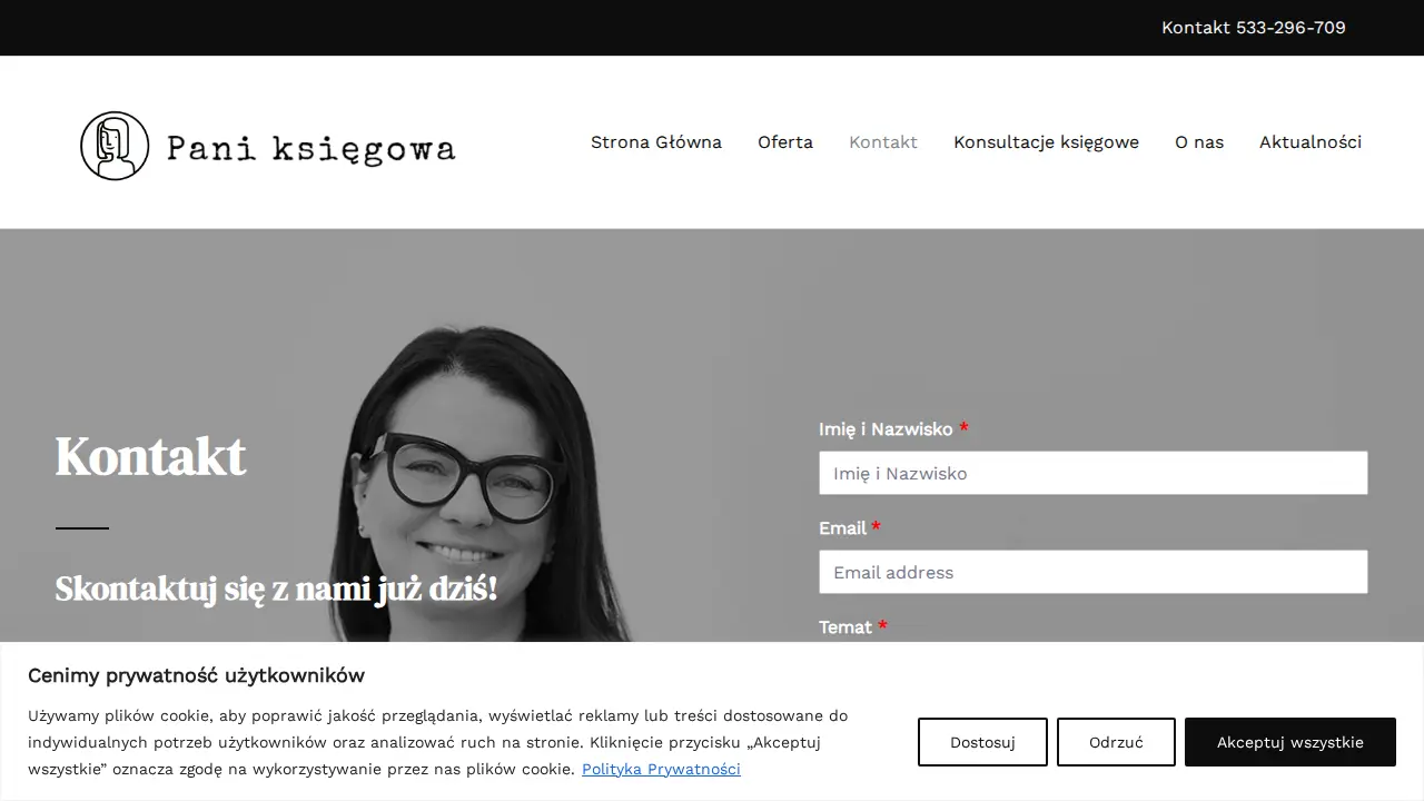 "Pani księgowa" Biuro Rachunkowe | Usługi Księgowe w Łodzi page