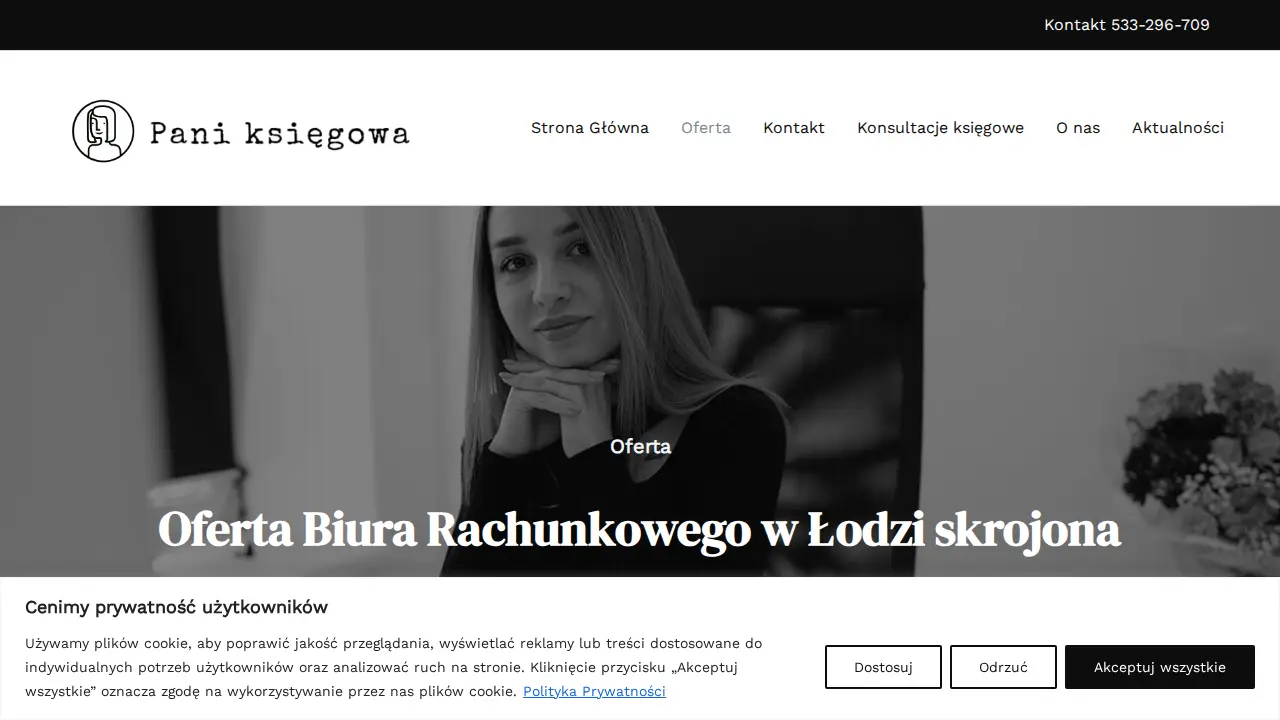 "Pani księgowa" Biuro Rachunkowe | Usługi Księgowe w Łodzi page