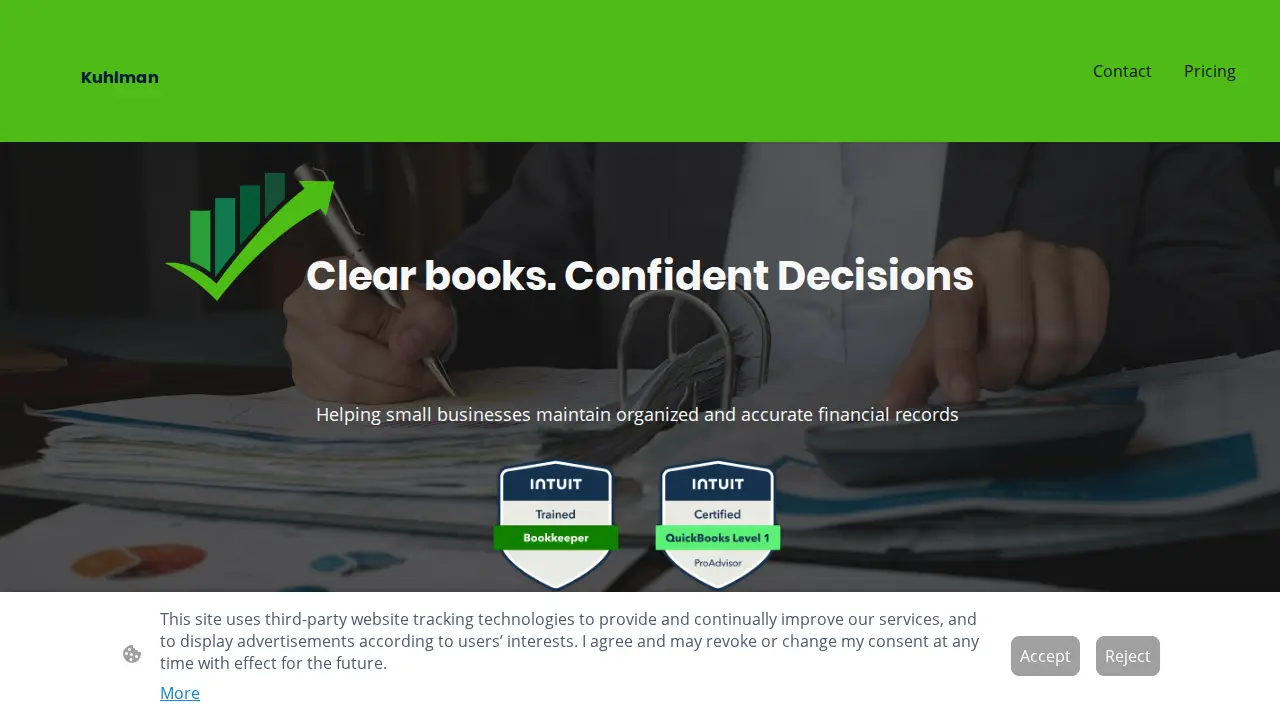 Kuhlman Bookkeeping website