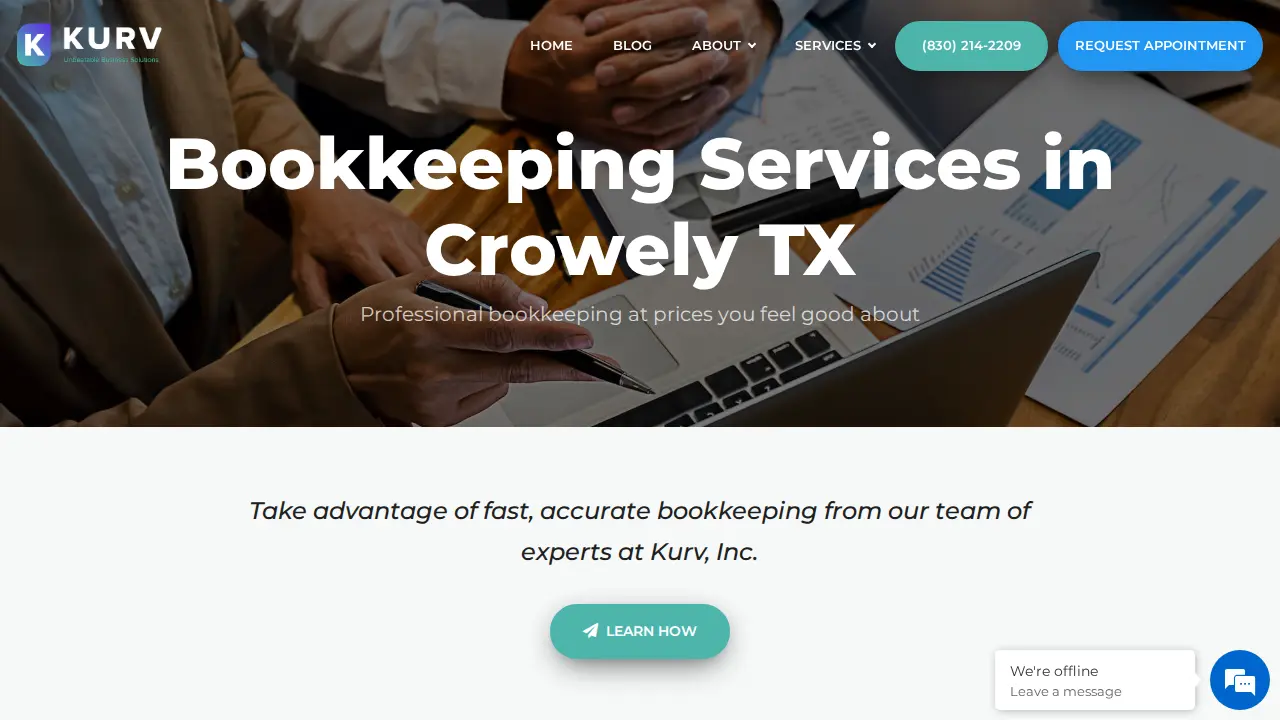 Kurv Business page