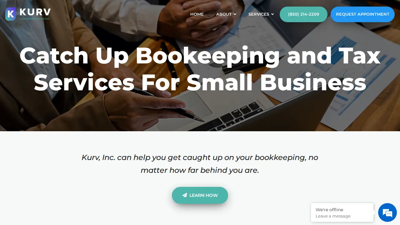 Kurv Business page