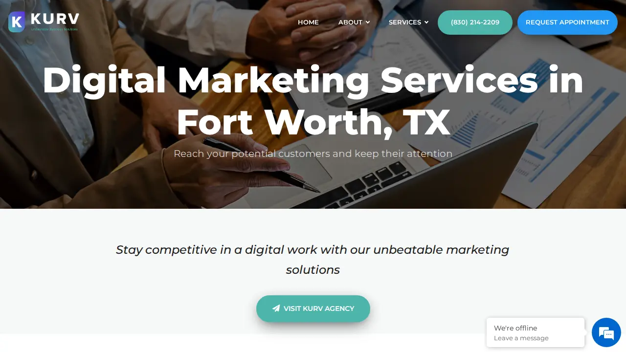 Kurv Business page