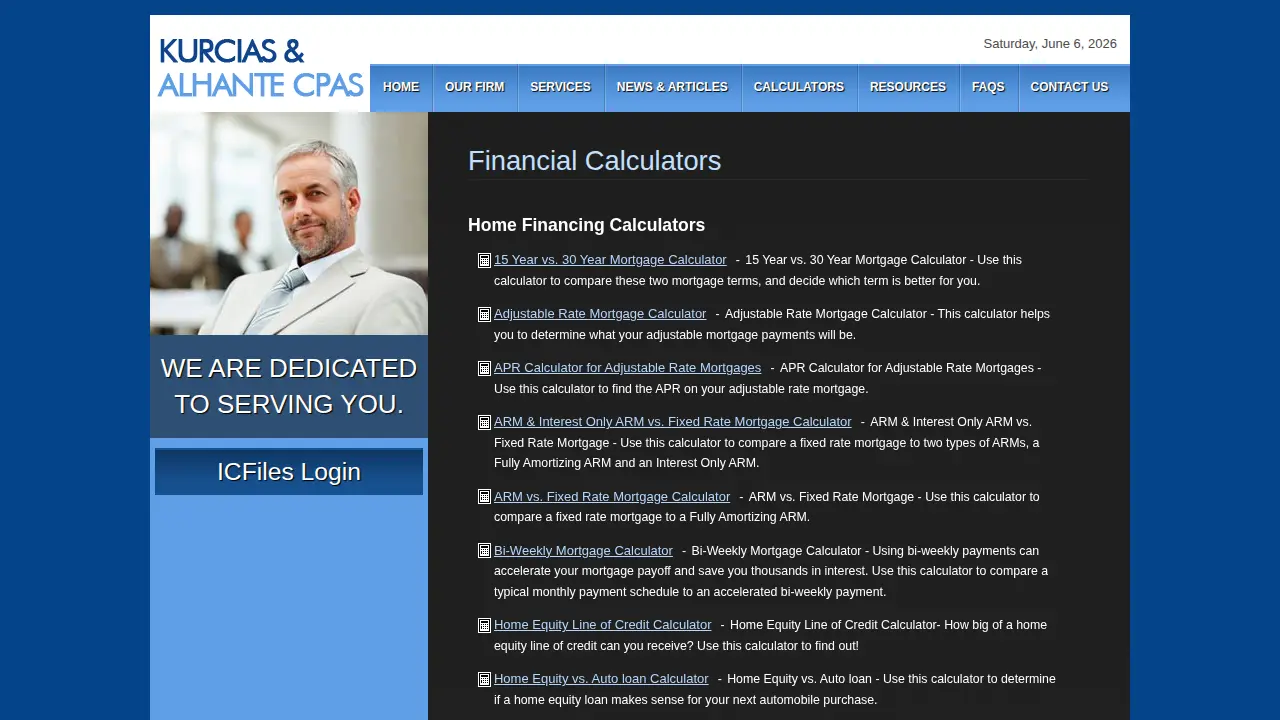 Kurcias & Alhante CPAs page