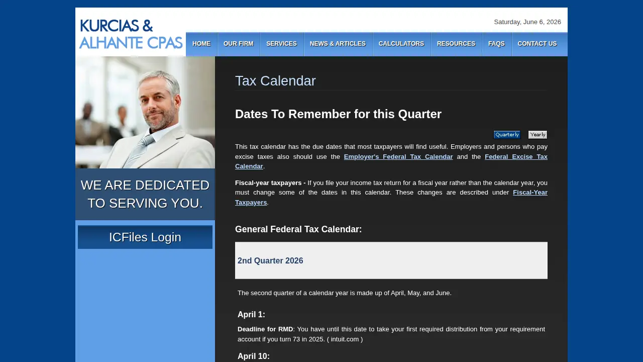 Kurcias & Alhante CPAs page