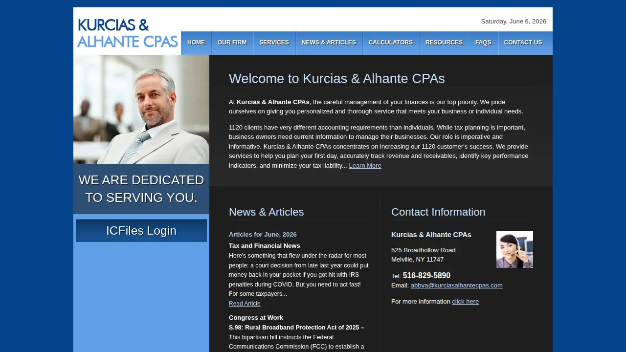 Kurcias & Alhante CPAs page