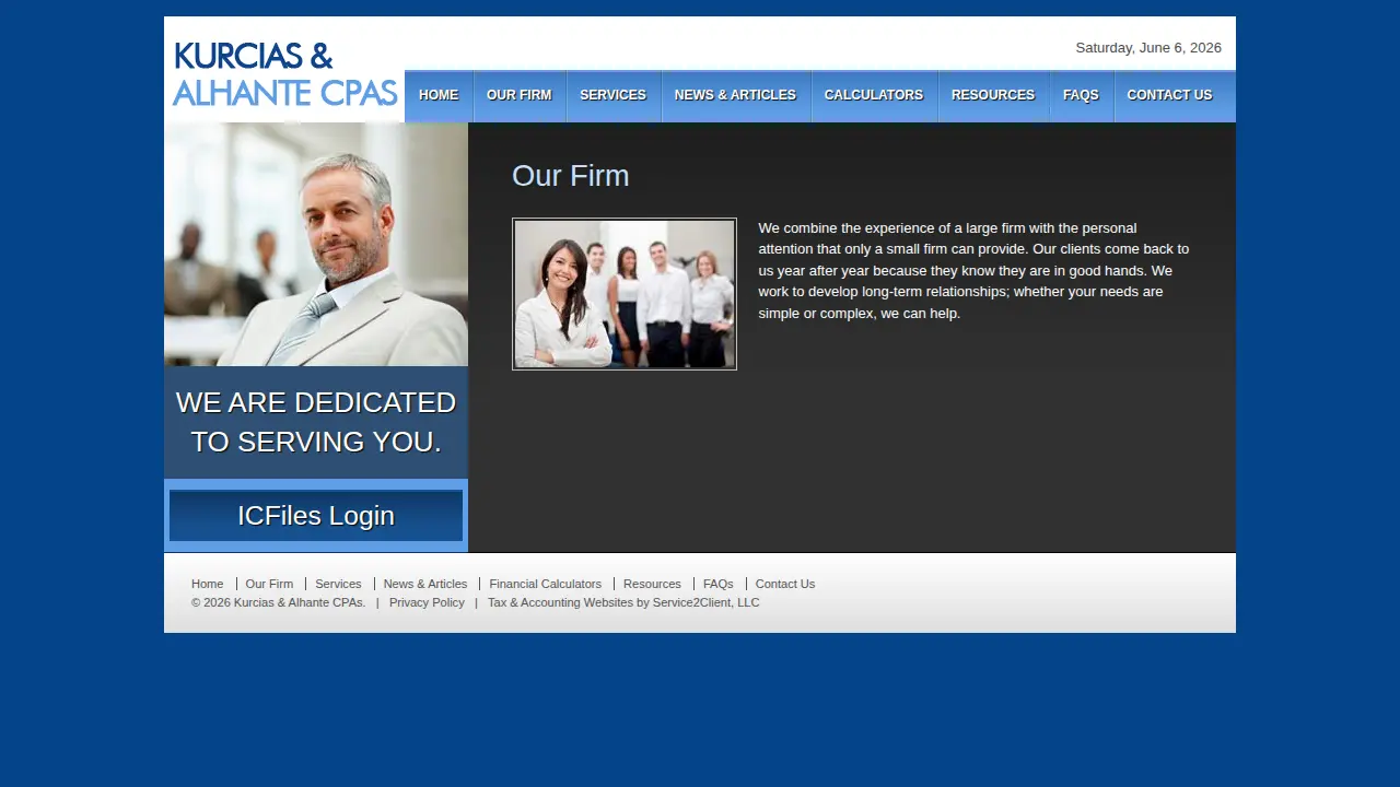 Kurcias & Alhante CPAs page
