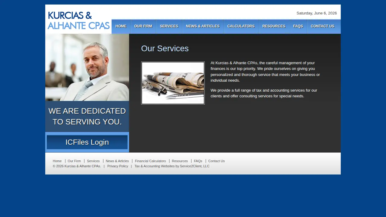 Kurcias & Alhante CPAs page