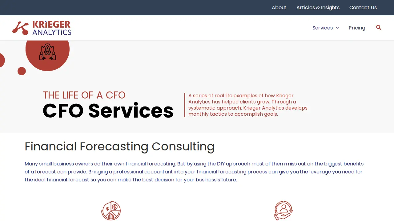 Krieger Analytics page