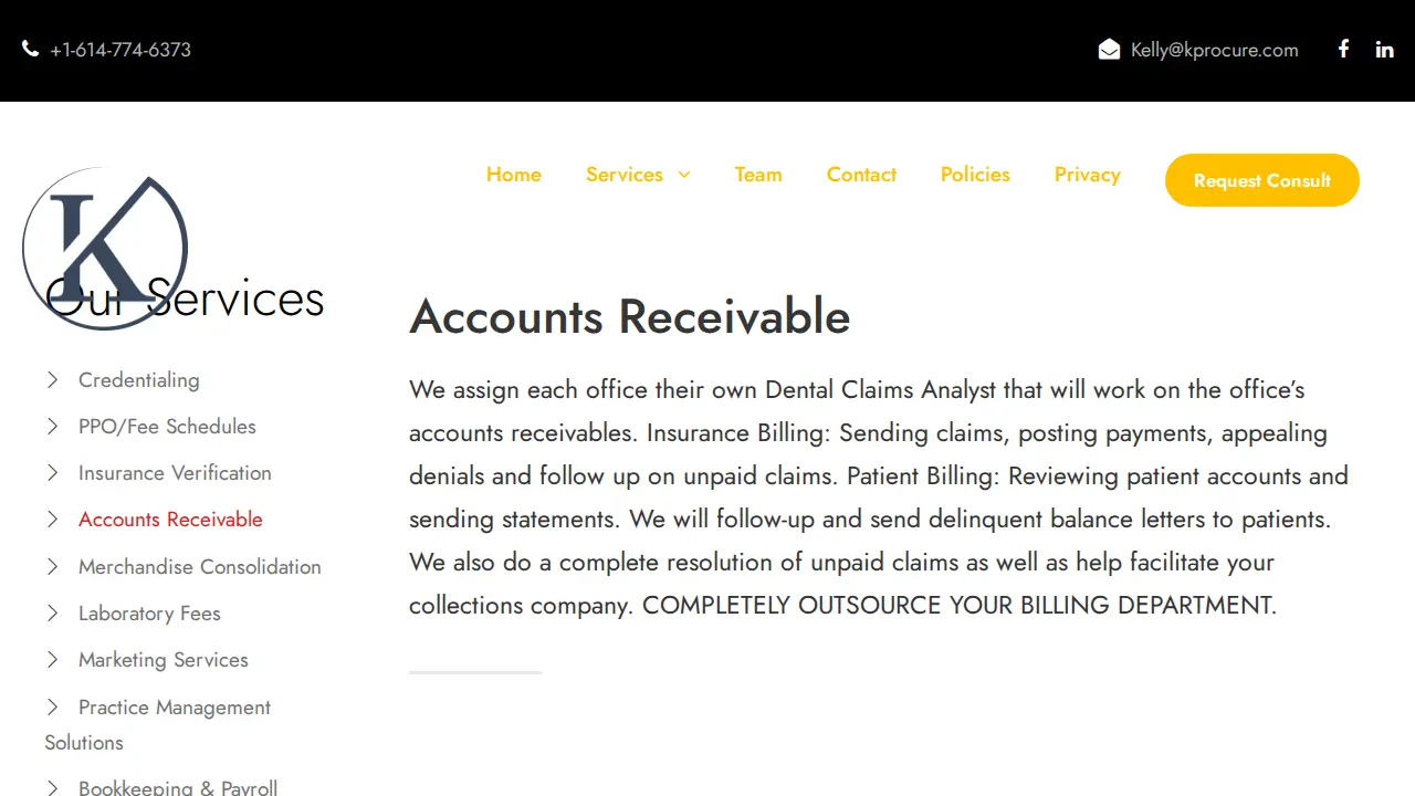 K-Procure page