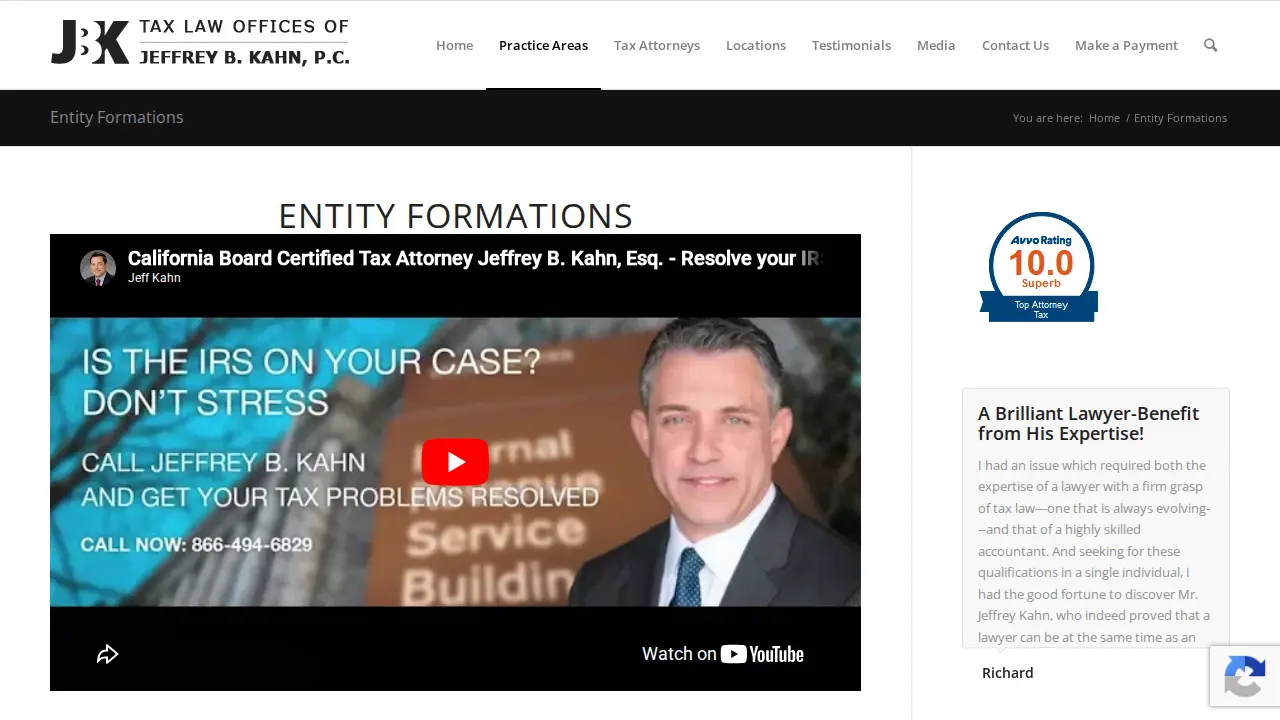 Law Offices Of Jeffrey B. Kahn, P.C.- San Jose page