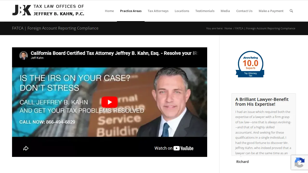 Law Offices Of Jeffrey B. Kahn, P.C.- San Jose page