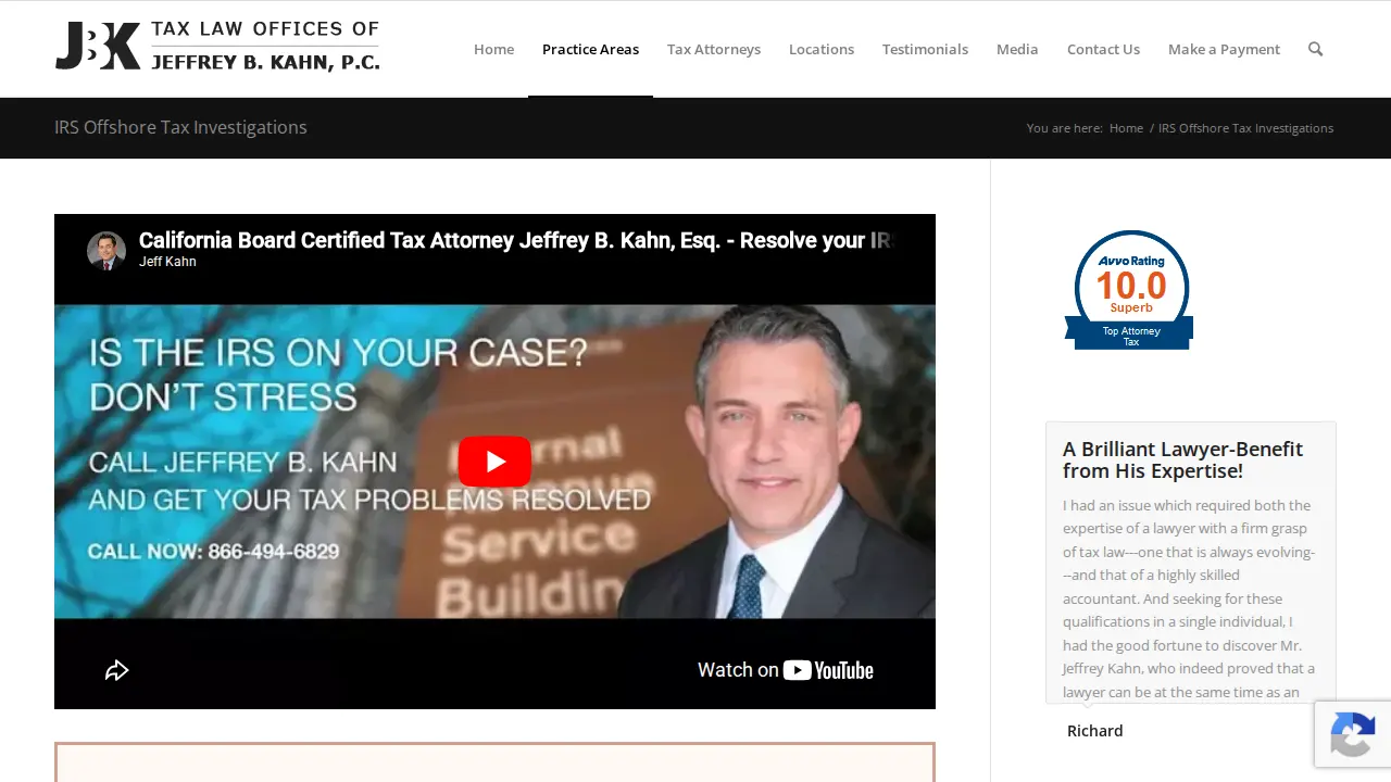 Law Offices Of Jeffrey B. Kahn, P.C.- San Jose page