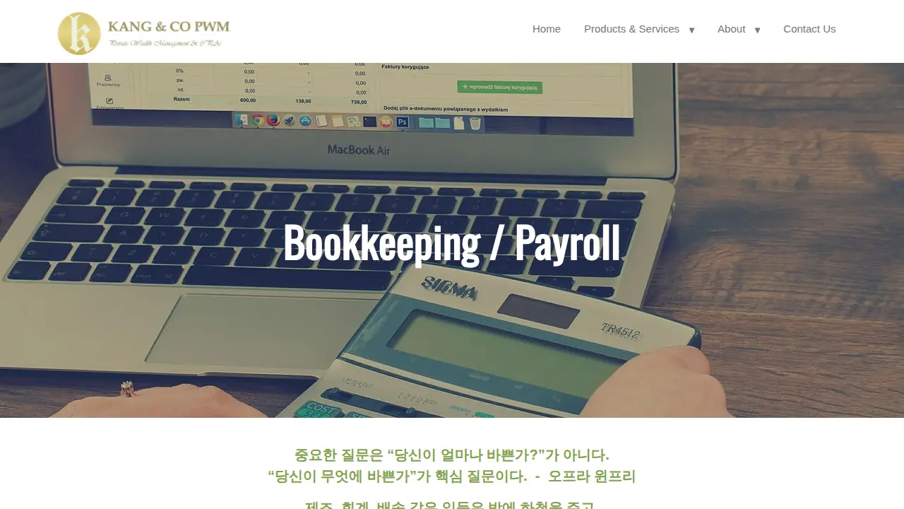 Kang & Co CPAs page