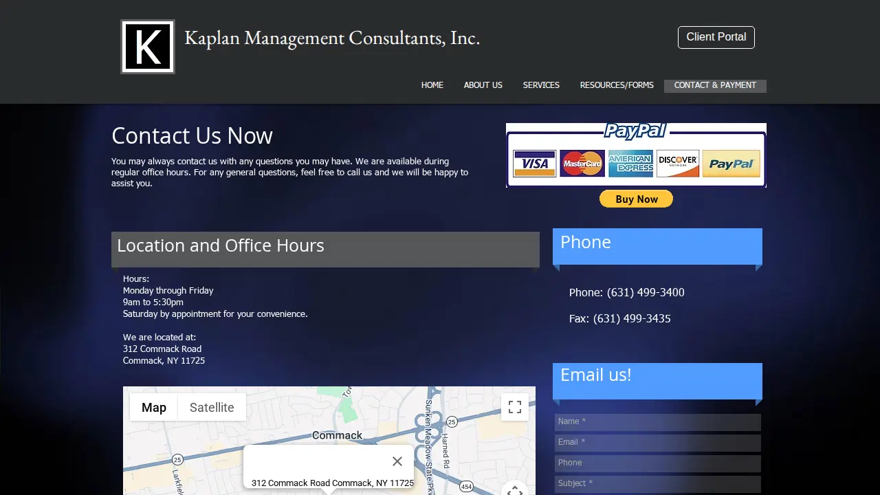 Kaplan Management page