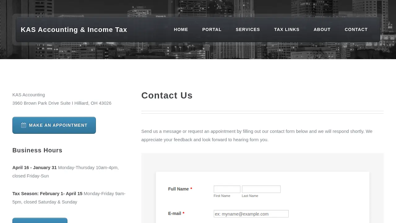 KAS Accounting page