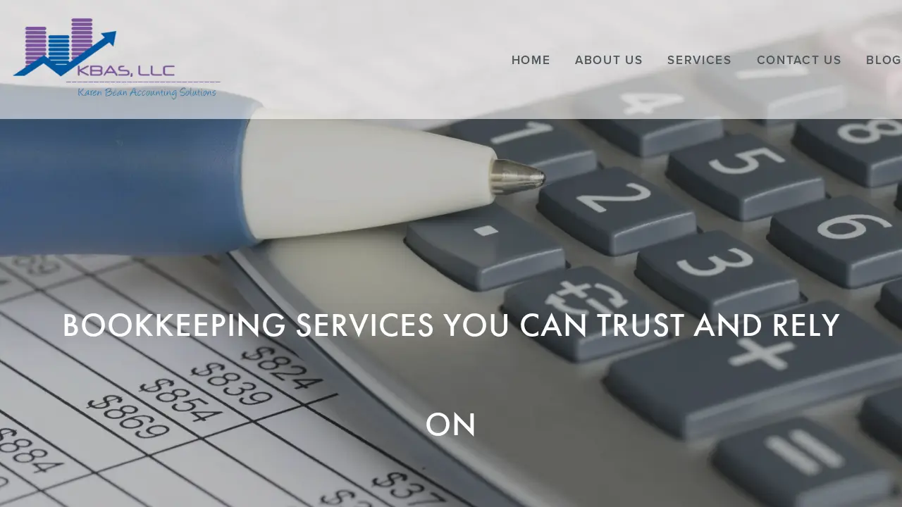 KBAS, Karen Bean Accounting Solutions page