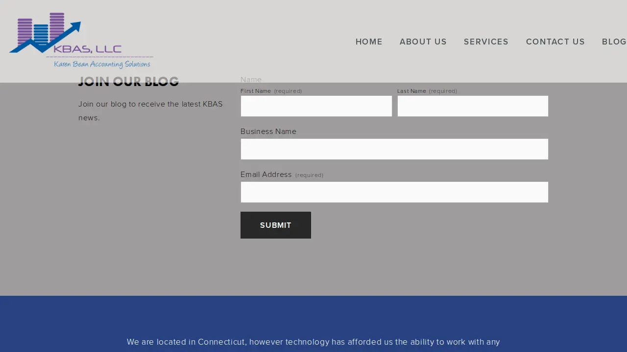 KBAS, Karen Bean Accounting Solutions page