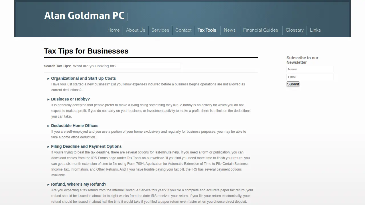 Kimmel Blau & Goldman page
