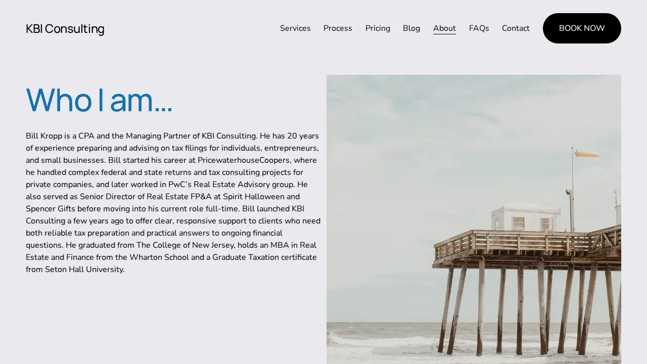 KBI Consulting page