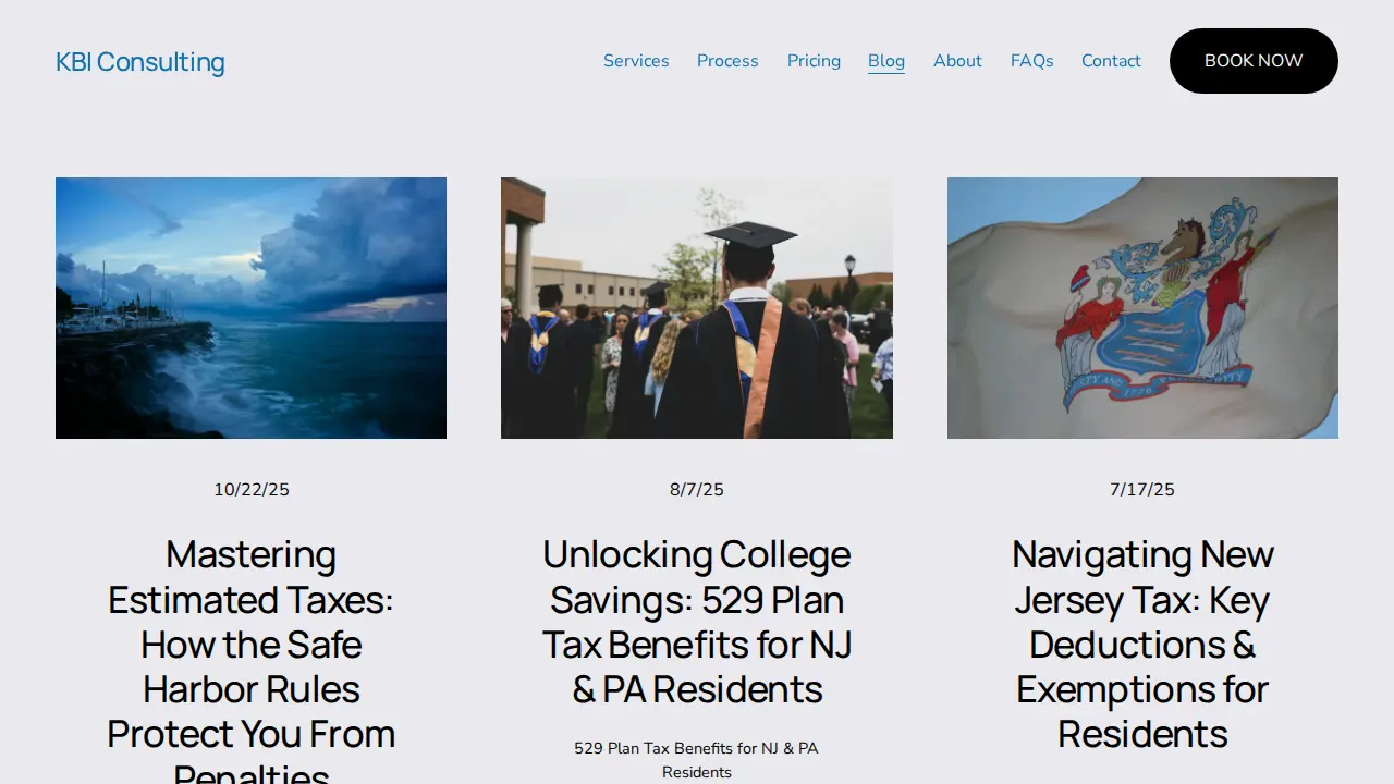 KBI Consulting page