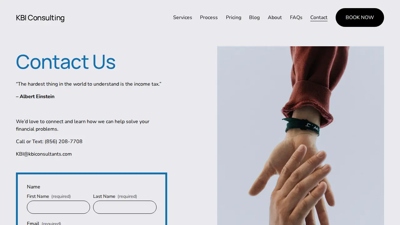 KBI Consulting page