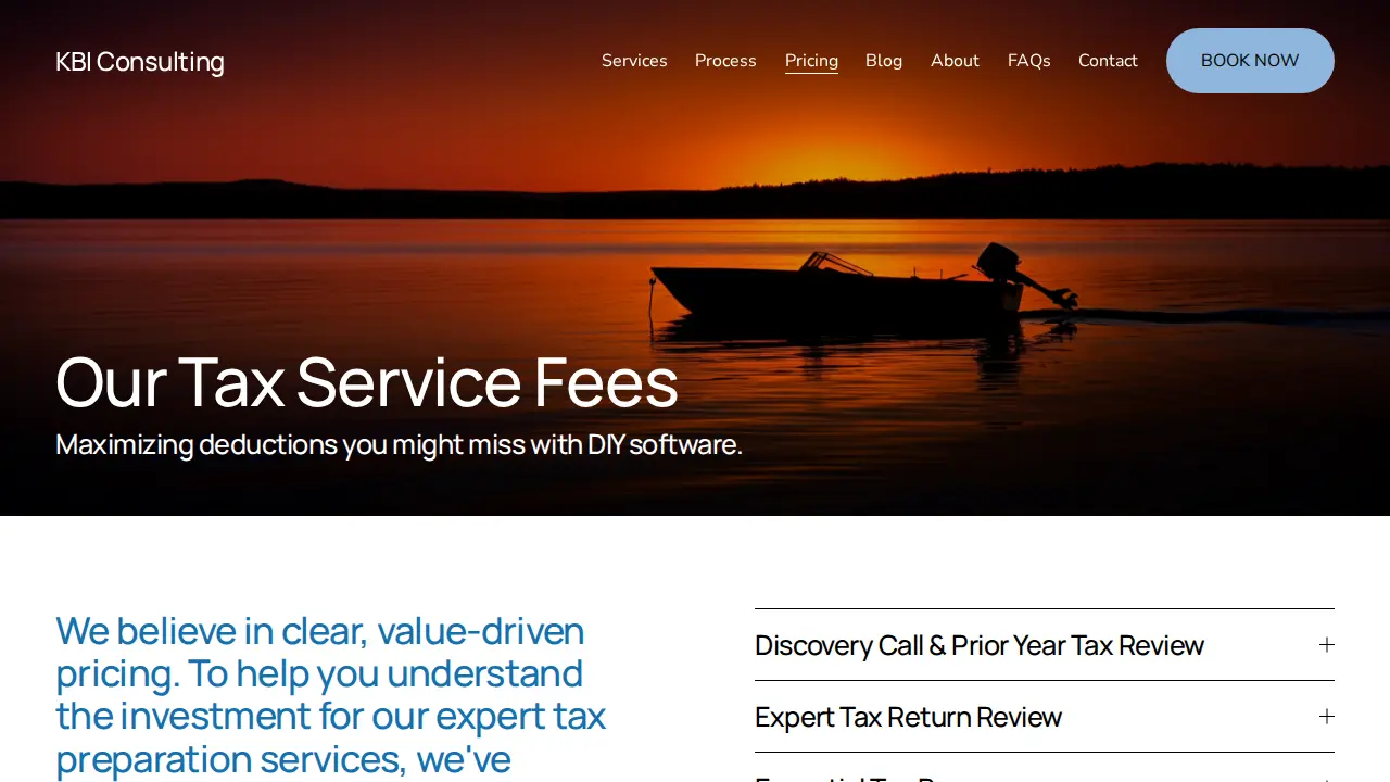 KBI Consulting page