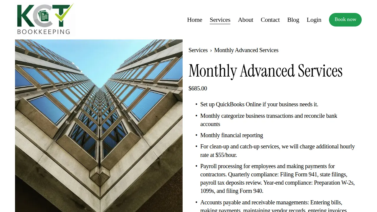 KCT Bookkeeping, LLC page
