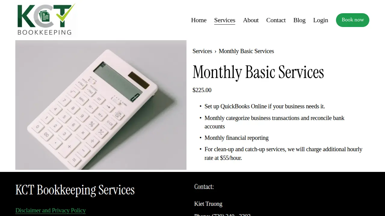 KCT Bookkeeping, LLC page