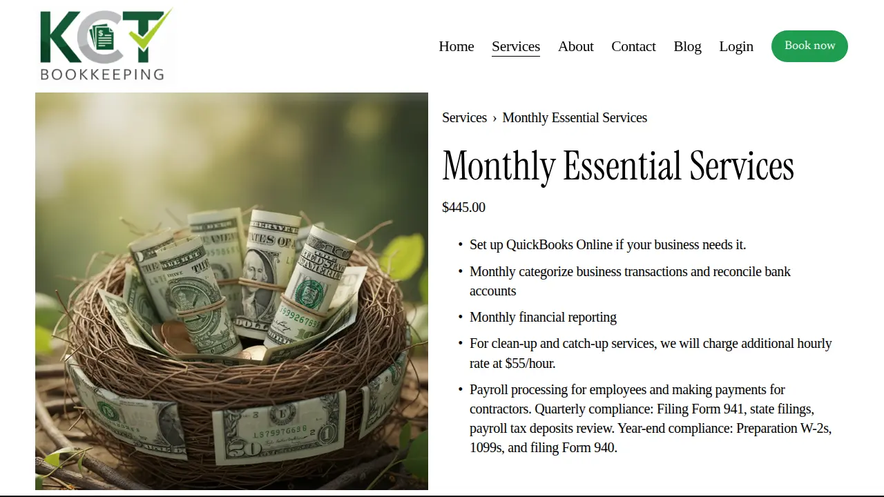 KCT Bookkeeping, LLC page