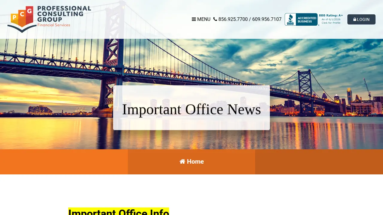 K D Financial Services page