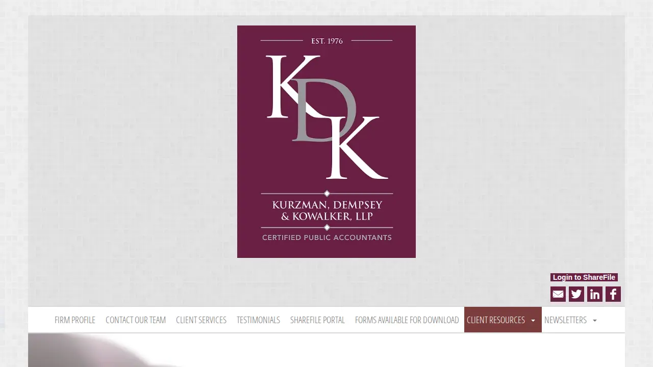 Kurzman, Dempsey & Kowalker, LLP page