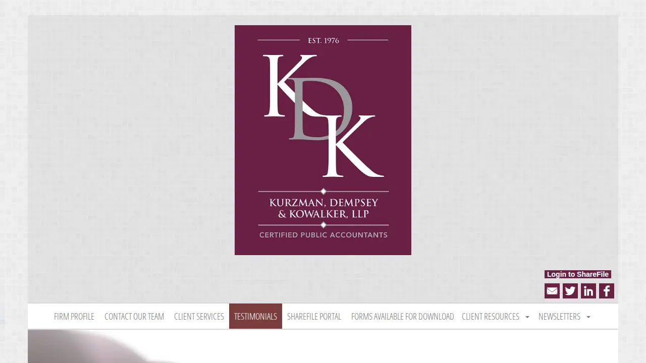 Kurzman, Dempsey & Kowalker, LLP page