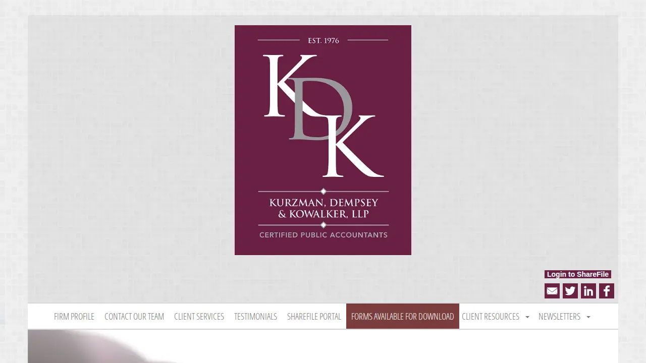 Kurzman, Dempsey & Kowalker, LLP page
