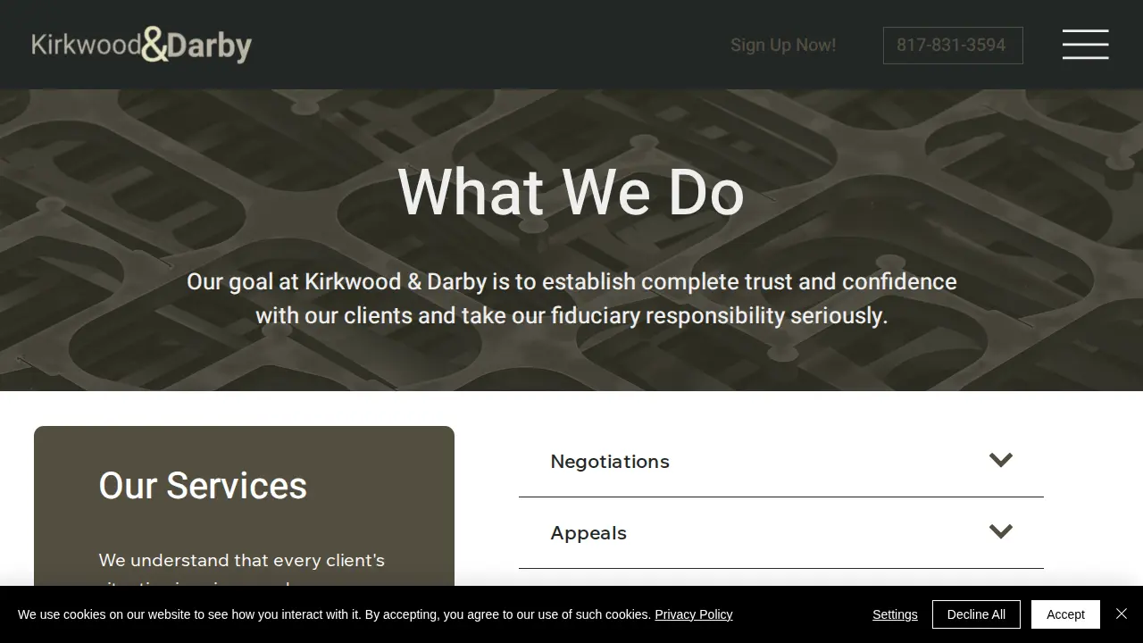 Kirkwood & Darby Inc. page