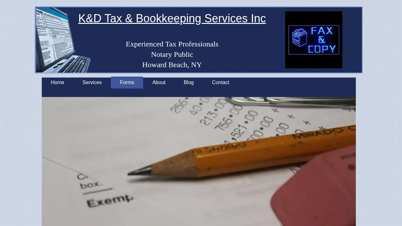 K & D Tax and Bookkeeping Services Inc. page