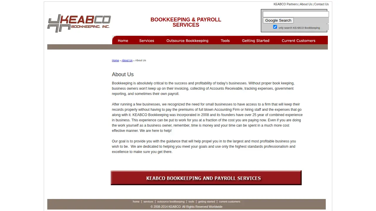 Keabco Bookkeeping, Inc. page
