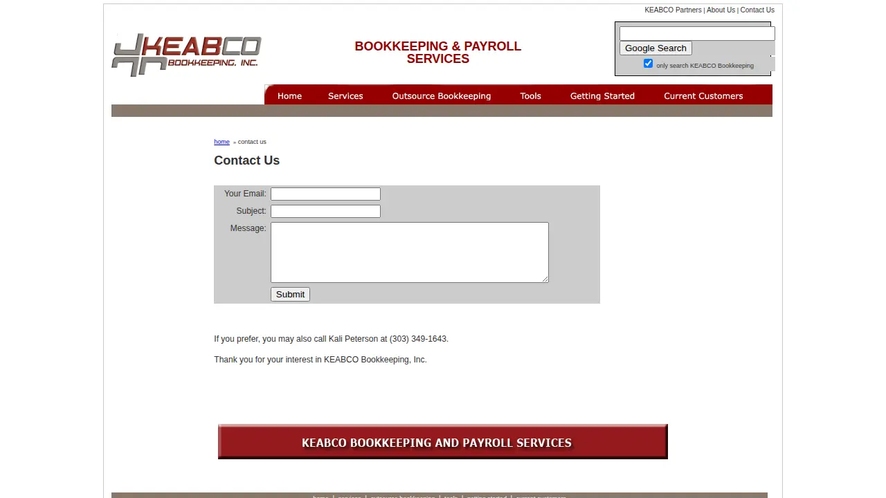 Keabco Bookkeeping, Inc. page