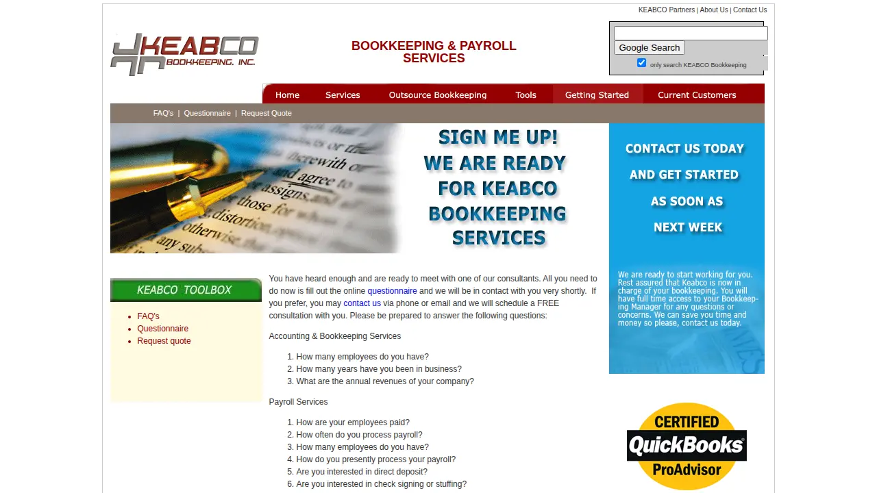 Keabco Bookkeeping, Inc. page