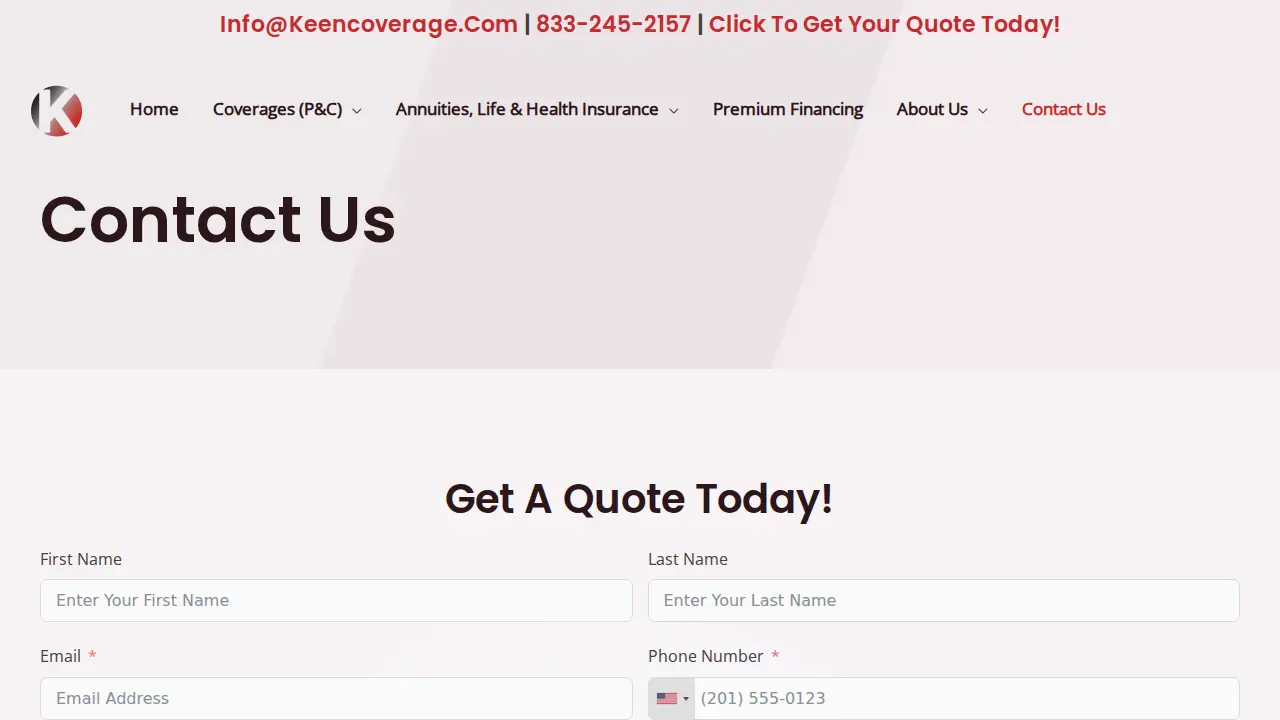 Keen Coverage LLC page