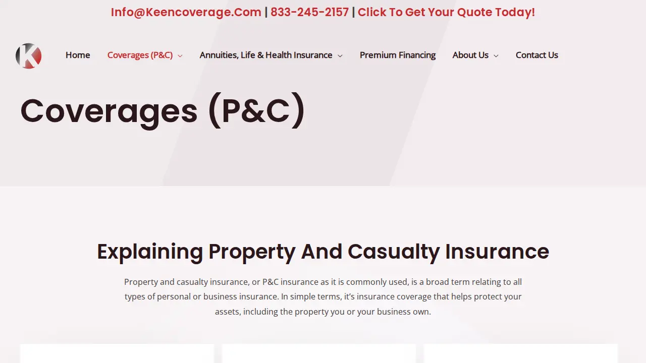 Keen Coverage LLC page