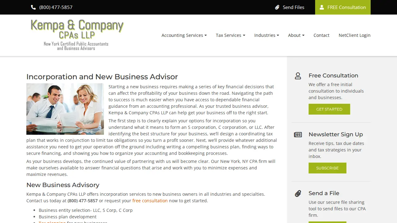 Kempa & Company CPAs LLP page