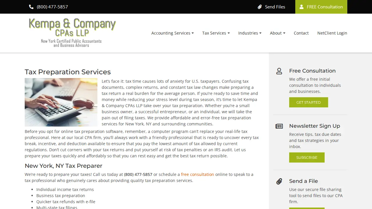 Kempa & Company CPAs LLP page