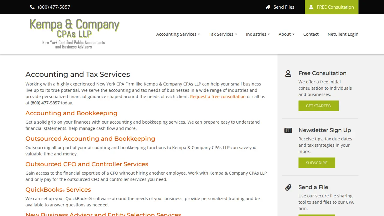 Kempa & Company CPAs LLP page