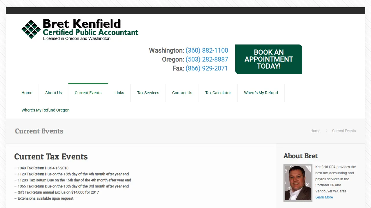 Bret Kenfield CPA page
