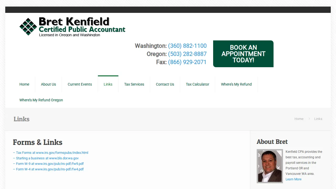 Bret Kenfield CPA page