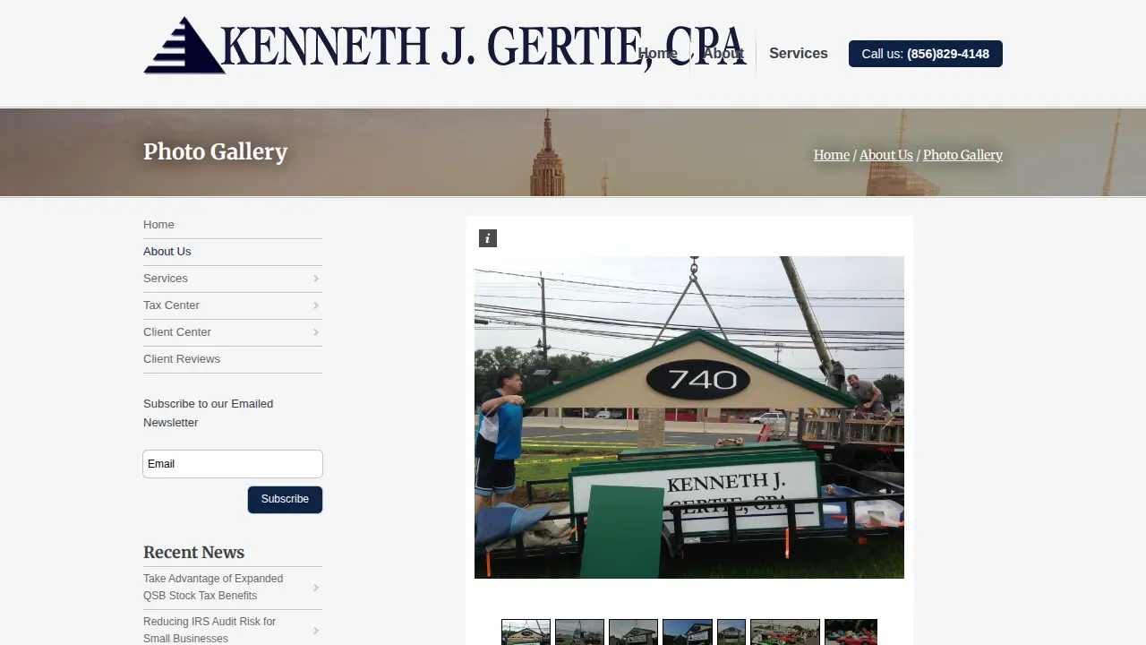 Kenneth J Gertie, CPA page