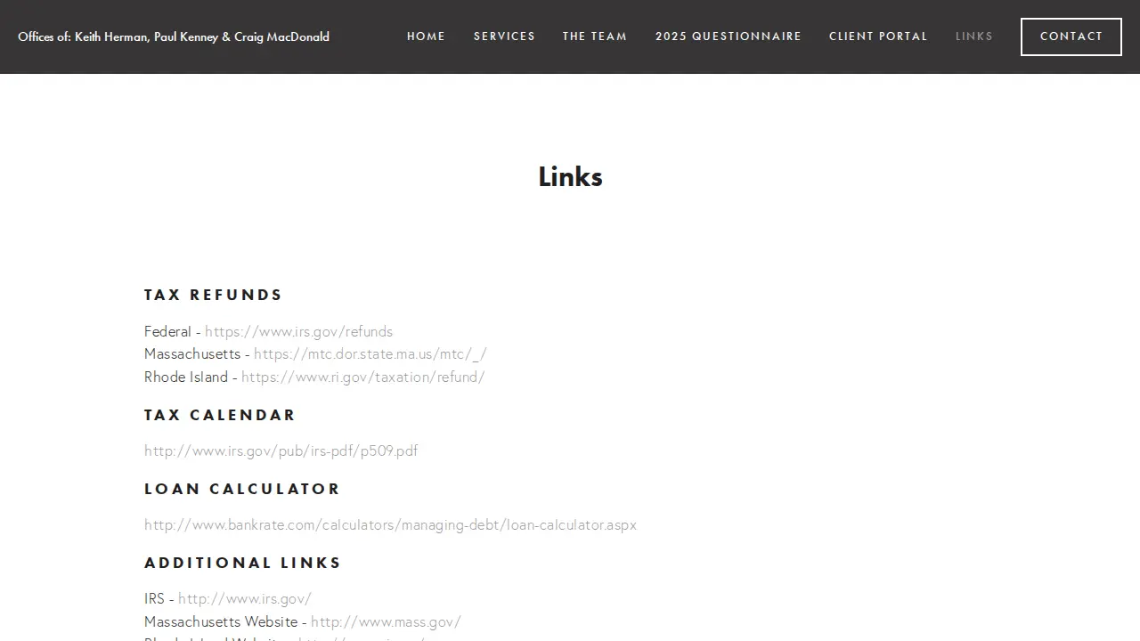 Kenney & Mac Donald Inc page